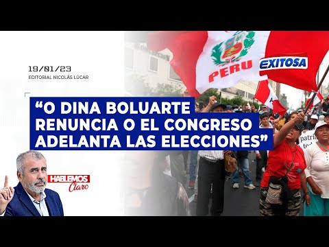 Nicolás Lúcar: O Dina Boluarte renuncia o el Congreso adelanta elecciones