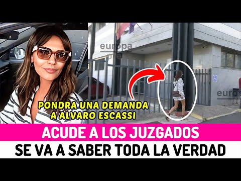 María José Suárez ACUDE a los JUZGADOS y ADVIERTE a ESCASSI se va a SABER LA VERDAD