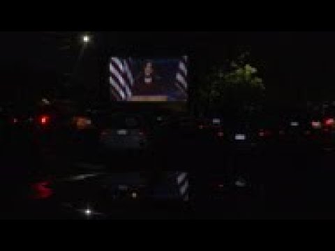 Democrats hold drive-in convention watch party in Boston