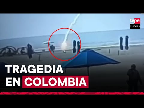 Colombia: turista murió tras ser impactada por un rayo en playa de Cartagena