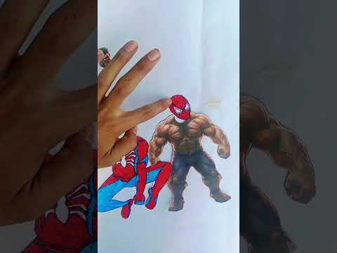 Hulk 🩵 spiderman funny clip 🤣🤣😍 #motupatlufun #littlesingham #america  #brazil #art