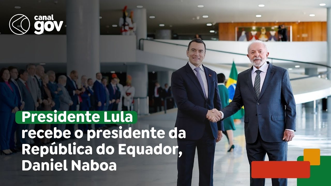 🔴 Presidente Lula recebe o presidente da República do Equador Daniel Naboa