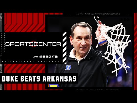 Reacting to Duke's win over Arkansas | SportsCenter video clip