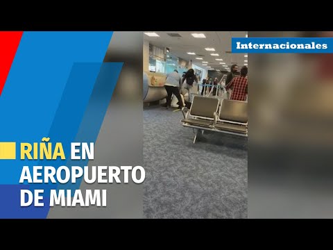 Riña entre al menos siete personas en el aeropuerto de Miami deja un detenido