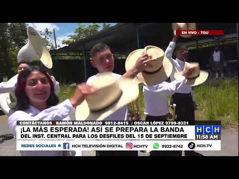Lista para celebrar las Fiestas Patrias, la legendaria Banda Marcial del “Central Vicente Cáceres”