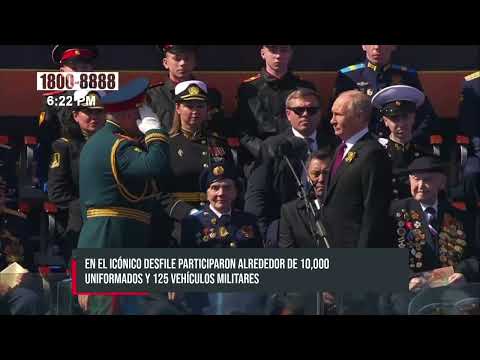 Rusia celebra el Día de la Victoria con fuegos artificiales y desfile militar