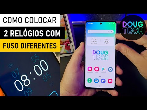 Como Adicionar RELÓGIOS com OUTROS FUSO HORÁRIO no Samsung