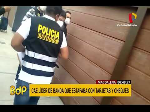 Magdalena: detienen a presunto cabecilla de banda de estafadores