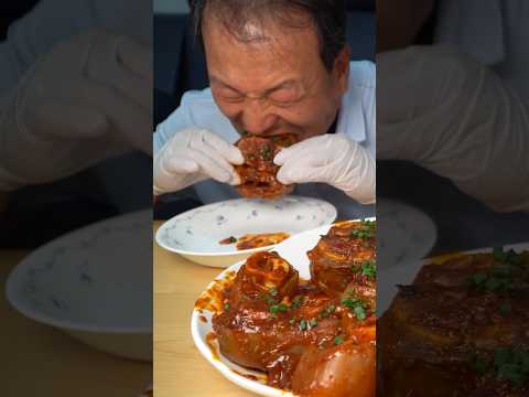매콤쫄깃한 우족찜에 <strong>주먹밥</strong>! #먹방 #shorts #요리