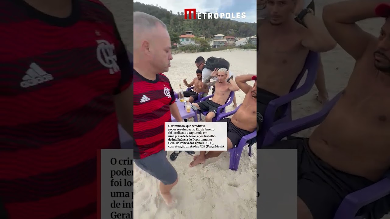Líder do Comando Vermelho no MT é enquadrado e preso em praia