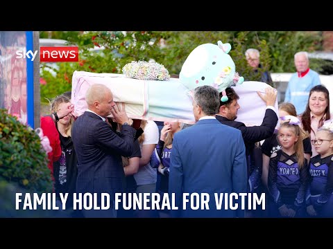 Southport stabbings: Family hold funeral for Southport victim Elsie Dot Stancombe