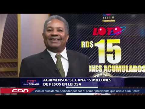 Agrimensor se gana 15 millones de pesos en LEIDSA