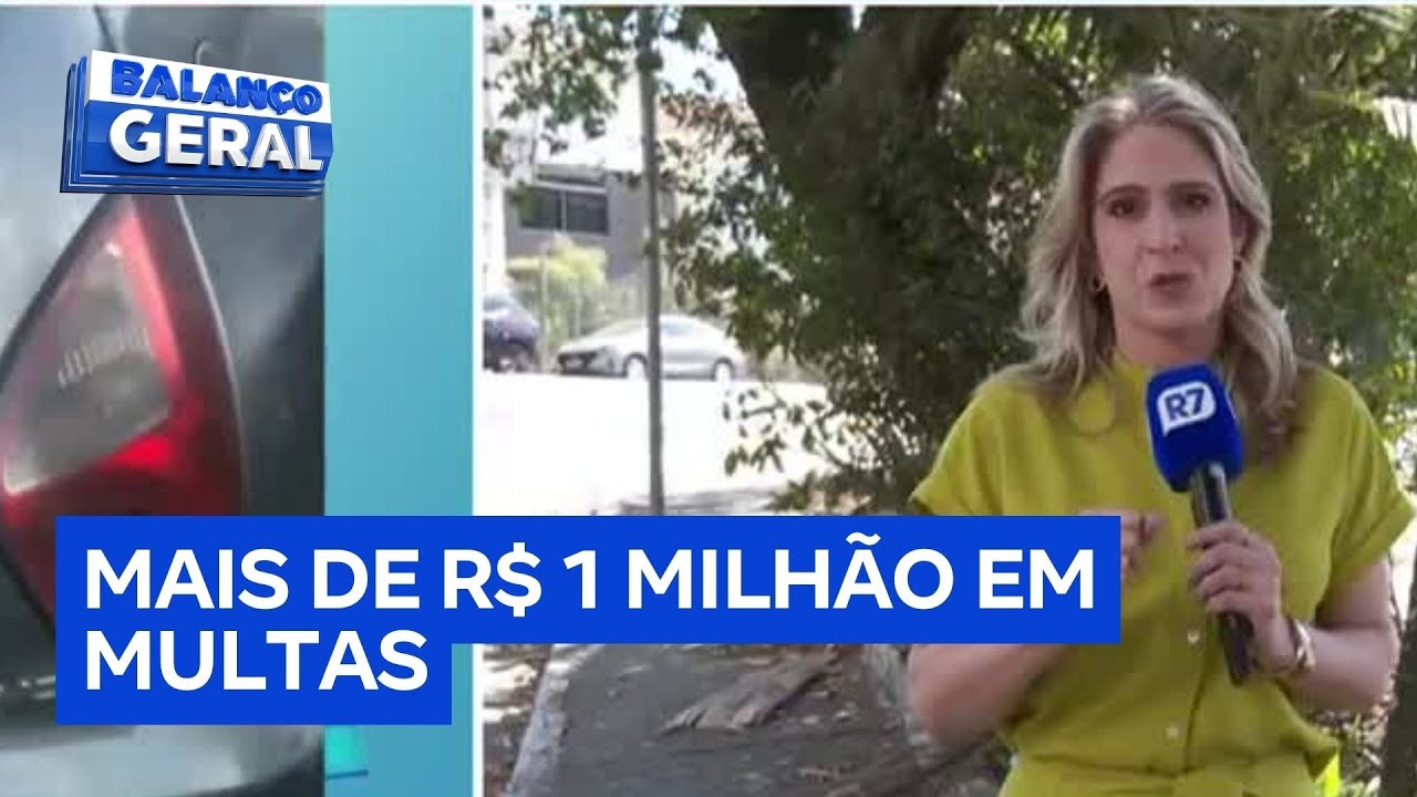 Dois carros viralizam após acumular mais de R$ 1 milhão em infrações de trânsito