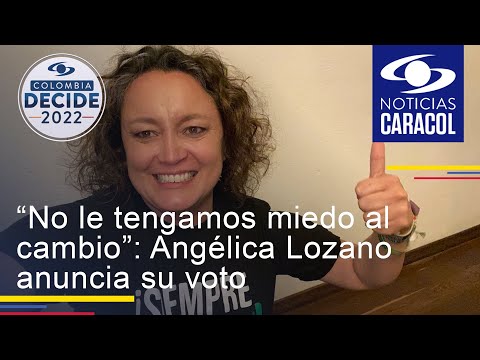 “No le tengamos miedo al cambio”: Angélica Lozano anuncia su voto por Gustavo Petro