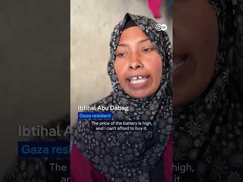 The person who repairs batteries in Gaza amid electricity crisis | DW News