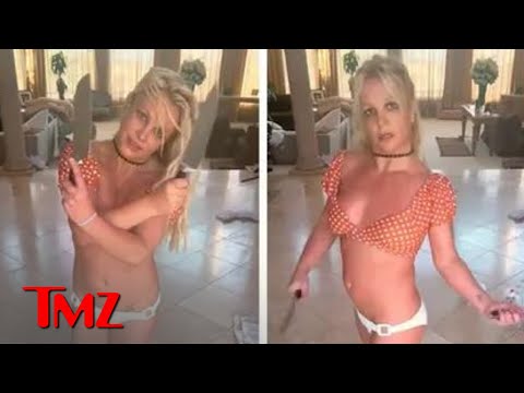 Britney Spears Dangerously Dances with Butcher Knives in Bizarre Video, Concerns Fans | TMZ TV