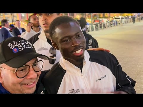 Richardson Hitchins CELEBRATES on STREETS OF NEW YORK after KNOCKING OUT George Kambosos