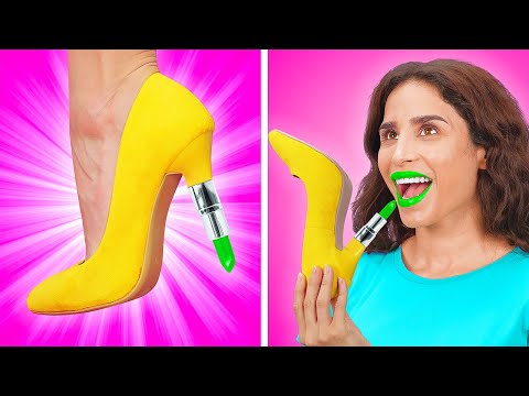 COOL FUNNY WAYS TO SNEAK MAKEUP || Funny Ideas & DIY Beauty Tips