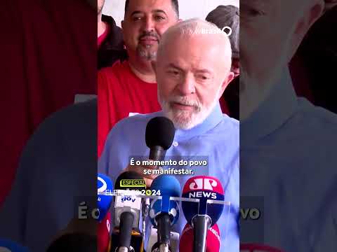 O presidente Lula votou hoje pela manhã em São Bernardo do Campo, São Paulo