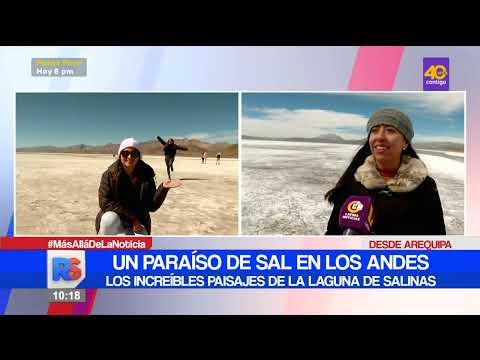 Un paraíso de sal en los andes de Arequipa: La laguna de Salinas