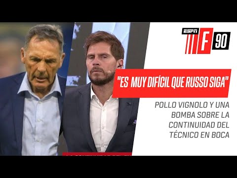 ES MUY DIFÍCIL QUE RUSSO SIGA: Pollo Vignolo y una BOMBA sobre la continuidad del técnico de #Boca