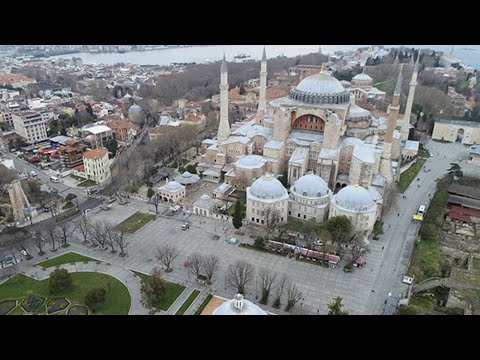 Kısıtlamalı Cumartesi Gününde Meydanlardaki Sakinlik Havadan Görüntülendi