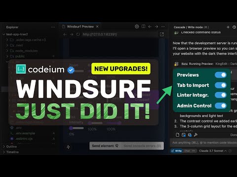 Windsurf (Wave 4): These NEW Preview & More Features MAKES Bolt, Cursor & V0 OBSOLETE!