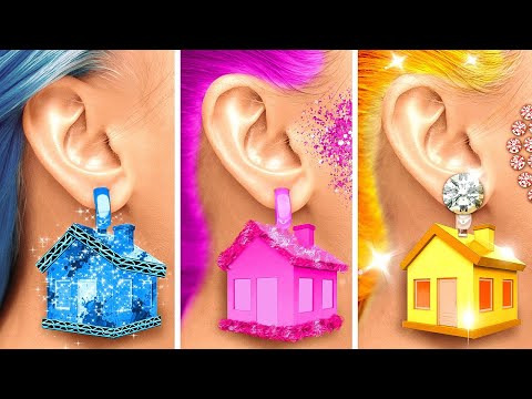 Transformei uma DREAMHOUSE em ESTILO LUXO vs DIY Criativo! 😱✨ Ideias Incríveis