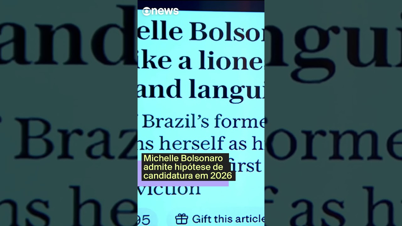 Michelle Bolsonaro admite hipótese de candidatura em 2026