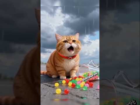 The Unexpected Occurrence of Popping Boba Cats! What Happens Next? #shorts #funny #cat #cute