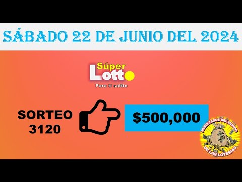 RESULTADO LOTTO SORTEO #3120 DEL SÁBADO 22 DE JUNIO DEL 2024 /LOTERÍA DE ECUADOR/