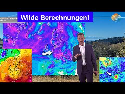 Wilde Berechnungen: von trocken bis sehr nass, Vb &amp; Medicane. Wetterbericht 06.-13.09.2026.