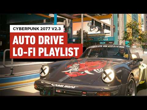 Cyberpunk 2077 - 1 Hour of Lo-Fi Music and Auto Drive 4K Gameplay