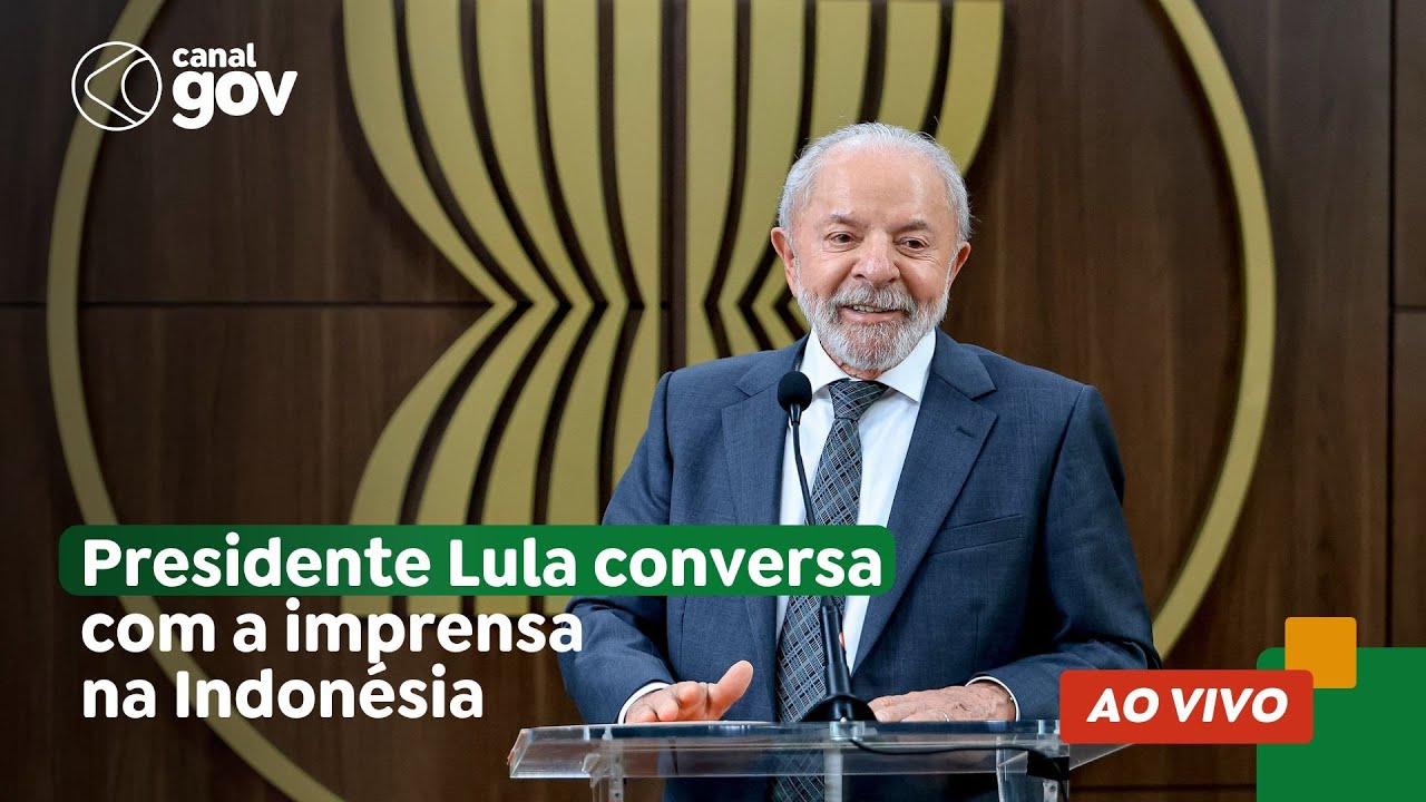 🔴 Presidente Lula conversa com a imprensa na Indonésia