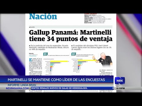 Ricardo Martinelli se mantiene como li?der de las encuestas para las elecciones 2024