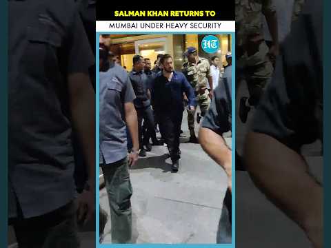 Salman Khan Returns To Mumbai Under Heavy Security After Threats To Father Salim Khan | #Watch