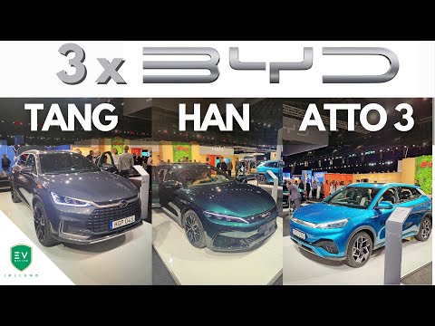 BYD TANG, HAN and ATTO 3 - 1st Look at all 3 Build Your Dreams EVs