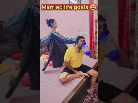 Married life goals 🤣🤣 #comedy #comedyvideos#funny #husbandwife #shorts #viral#shortsfeed#shortvideo