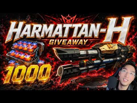 🎁 Harmattan-H + 1000 D-Gems Giveaway | War Robots #WRWinHarmattanH