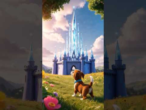 Puppy finds a magic World in the book ✨📖🐶 #funny #dog #animation