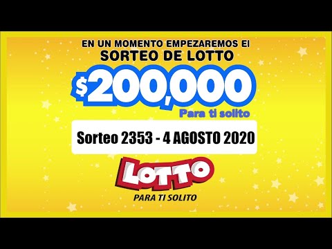 Sorteo Lotto 2353 04 - AGO -2020