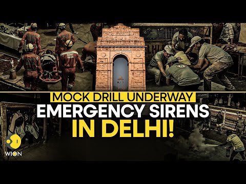 India-Pakistan War LIVE: Mock Drills In New Delhi |  Air Raid Sires, Blackouts & Bunker Alert | WION