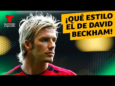 David Beckham y sus peinados en su paso por Inglaterra | Premier League | Telemundo Deportes