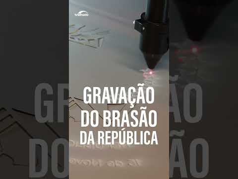 #Shorts - Você sabe como é a gravação do Brasão da República?
