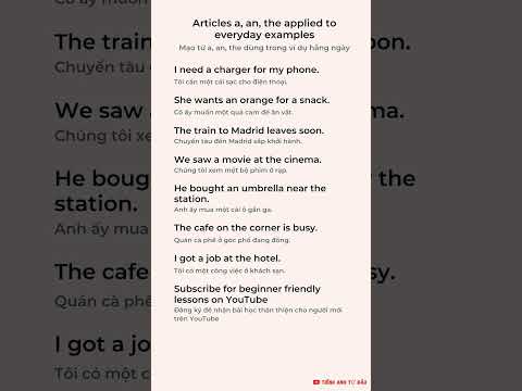 🚀 A, AN, THE: Dùng MẠO TỪ Chuẩn Trong Đời Thường! 🌟 Khóa Học Tiếng Anh Trực Tuyến Miễn Phí