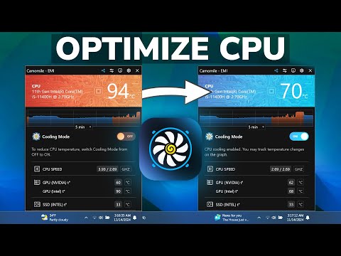 How to Optimize CPU Temperatures and Battery Life on a Laptop in Windows 11 24H2