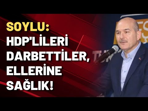 Süleyman Soylu: HDP’li yöneticileri darbettiler, ellerine sağlık!