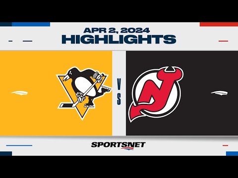 NHL Highlights | Penguins vs. Devils - April 2, 2024