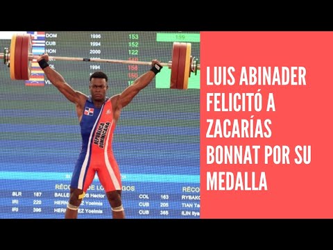 Luis Abinader felicita a Zacarías Bonnat por su medalla de plata en los Juegos Olímpicos