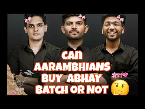 Can AARAMBHIANS BUY ABHAY batch or NOT 🤔 | NEXT TOPPERS | | SHOBHIT NIRWAN | 